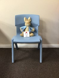 Teddy on the chair